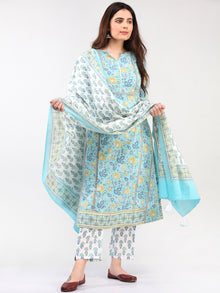 Zohra Gulbagh - Set of Kurta Pants & Dupatta - KS14B2502D