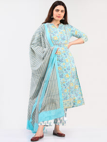 Zohra Jasmeen - Set of Kurta Pants & Dupatta - KS14A2502D