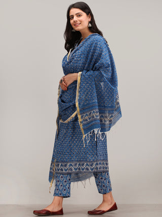 Jashn Rehnaz - Set of Kurta Pants & Dupatta - kS60NYYYD