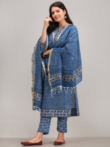 Jashn Rehnaz - Set of Kurta Pants & Dupatta - kS60NYYYD