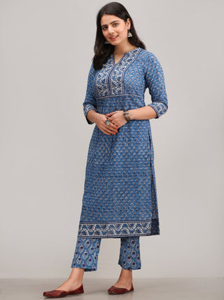 Jashn Rehnaz - Set of Kurta Pants & Dupatta - kS60NYYYD