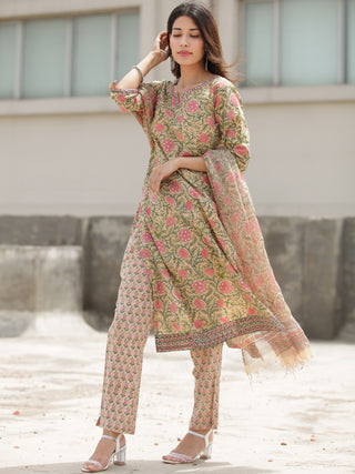 Fiza Nida Set Of Kurta Pant Dupatta