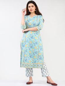 Zohra Gulbagh - Set of Kurta Pants & Dupatta - KS14B2502D