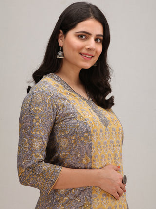 Jashn Ayma - Set of Kurta Pants & Dupatta - KS01GXXXD