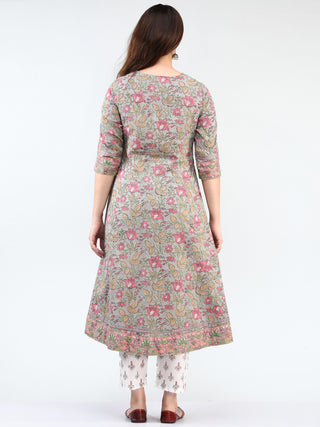 Zohra Tareen - Set of Kurta Pants & Dupatta - KS69B2503D
