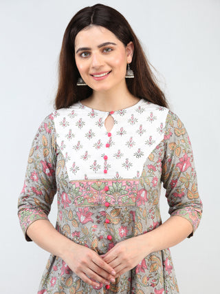 Zohra Tareen - Set of Kurta Pants & Dupatta - KS69B2503D