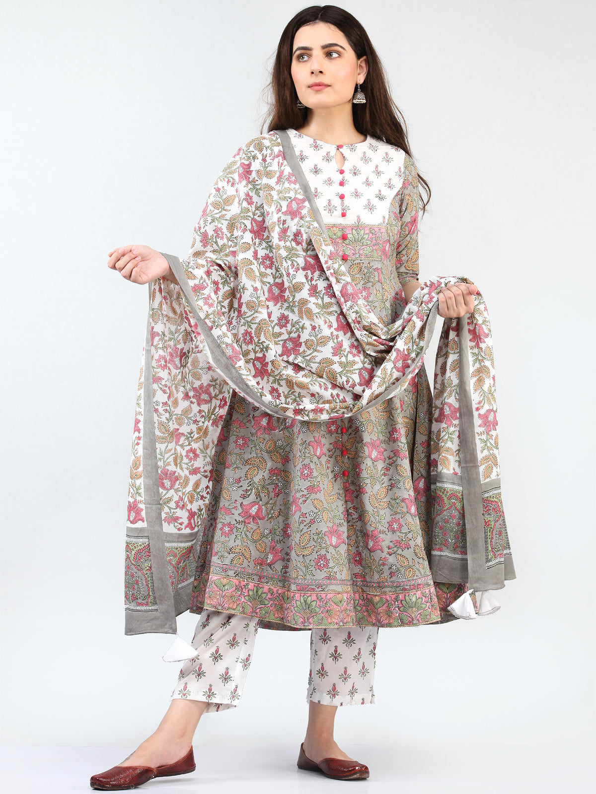 Zohra Sanaz - Set of Kurta Pants & Dupatta - KS69A2503D