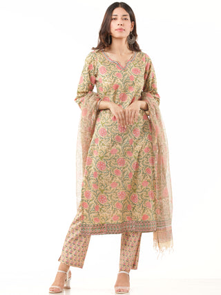 Fiza Nida Set Of Kurta Pant Dupatta