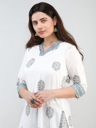 Zohra Maham - Set of Kurta Pants & Dupatta - KS15B2504D