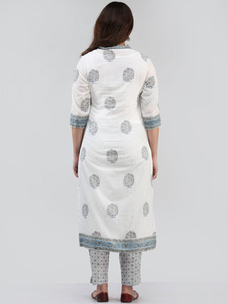 Zohra Maham - Set of Kurta Pants & Dupatta - KS15B2504D