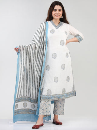 Zohra Aayat - Set of Kurta Pants & Dupatta - KS15A2504D