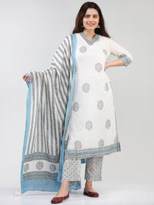 Zohra Aayat - Set of Kurta Pants & Dupatta - KS15A2504D