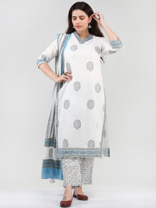 Zohra Aayat - Set of Kurta Pants & Dupatta - KS15A2504D