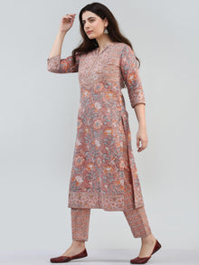 Zohra Saiz - Set of Kurta Pants & Dupatta - KS16A2505D