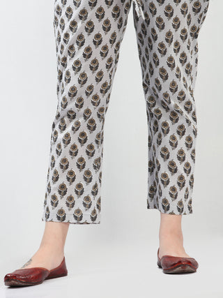 Zohra Farah - Set of Kurta Pants & Dupatta - KS17A2506D