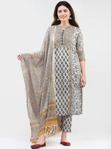 Zohra Farah - Set of Kurta Pants & Dupatta - KS17A2506D