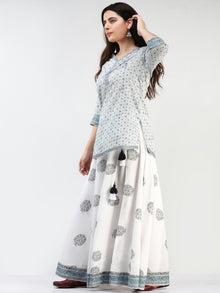 Zohra Aadhina - Set of Top Skirt & Dupatta - KS43D2504D