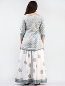 Zohra Aadhina - Set of Top Skirt & Dupatta - KS43D2504D