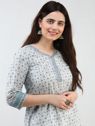 Zohra Nofee - Set of Top Skirt & Dupatta - KS43E2504D