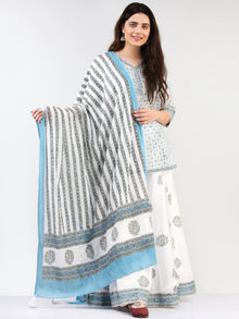 Zohra Aadhina - Set of Top Skirt & Dupatta - KS43D2504D