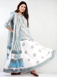 Zohra Aadhina - Set of Top Skirt & Dupatta - KS43D2504D
