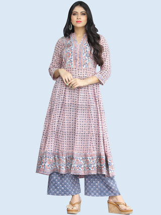 Jashn Farhat - Set of Kurta Palazzo & Dupatta - KS25A2179D