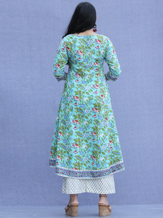 Jashn Sanaz - Set of Kurta Palazzo & Dupatta - KS69A2308D