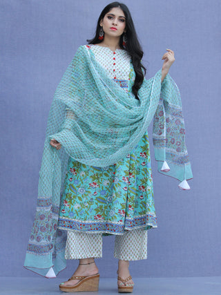 Jashn Sanaz - Set of Kurta Palazzo & Dupatta - KS69A2308D