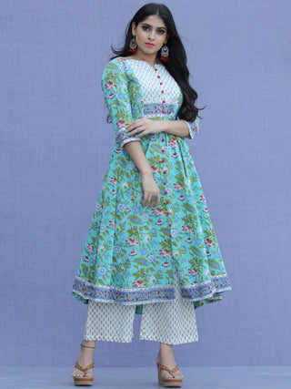 Jashn Sanaz - Set of Kurta Palazzo & Dupatta - KS69A2308D