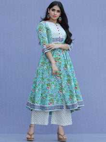 Jashn Sanaz - Set of Kurta Palazzo & Dupatta - KS69A2308D