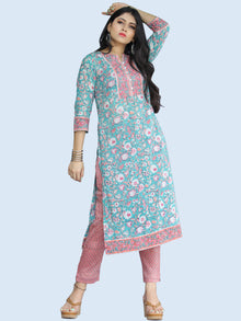 Jashn Gulnur - Set of Kurta Pants & Dupatta - KS60B2276D