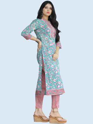 Jashn Gulnur - Set of Kurta Pants & Dupatta - KS60B2276D