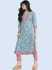 Jashn Gulnur - Set of Kurta Pants & Dupatta - KS60B2276D