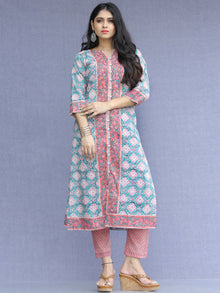Jashn Ziba - Set of Kurta Pants & Dupatta - KS53B2267D