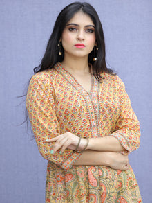 Jashn Zafraan - Set of Kurta Pants & Dupatta - KS33A2272D