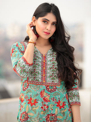 Jashn Isha - Set of Kurta Pants & Dupatta - KS60G2400D