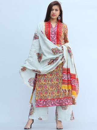 Jashn Kowaisah - Set of Kurta Palazzo & Dupatta - KS60C2357D