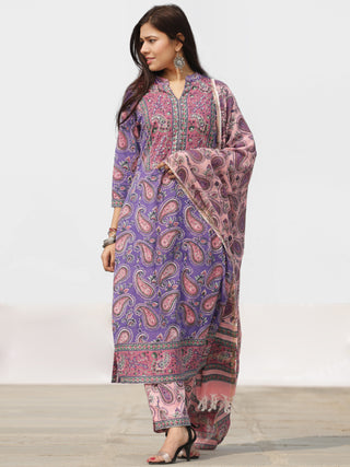 Nayab Rehnuma - Set of Kurta Pants & Dupatta - KS60U2525D