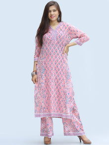 Rangrez Afia - Set of Kurta Palazzo & Dupatta - KS01D2232D