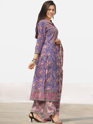 Nayab Rehnuma - Set of Kurta Pants & Dupatta - KS60U2525D