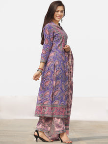 Nayab Rehnuma - Set of Kurta Pants & Dupatta - KS60U2525D