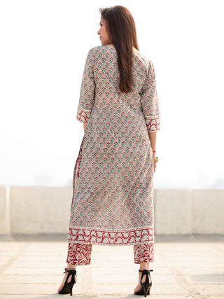 Jashn Noor - Set of Kurta Pants & Dupatta - KS78B2406D