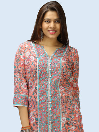 Rangrez Nazma - Set of Kurta Palazzo & Dupatta - KS53AE2168D