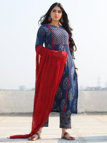 Bahaar Nazah - Set of Kurta Pants & Dupatta - KS03H1835D
