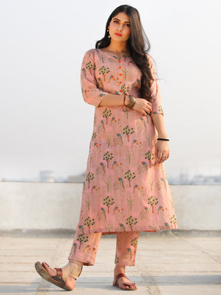 Raas Nusheen - Set of Straight Kurta & Pants  - KS89BXXXX