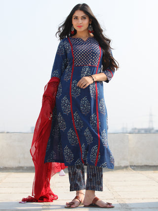 Bahaar Nazah - Set of Kurta Pants & Dupatta - KS03H1835D