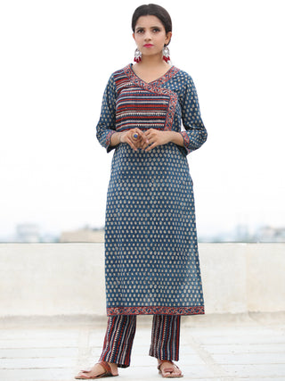 Bahaar Tisha - Set of Angrakha Kurta Pants & Dupatta - KS150A2453D