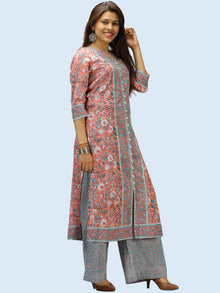 Rangrez Nazma - Set of Kurta Palazzo & Dupatta - KS53AE2168D