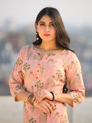 Raas Nusheen - Set of Straight Kurta & Pants  - KS89BXXXX