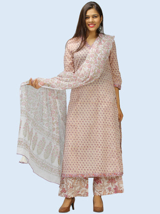 Rangrez Tarifa - Set of Kurta Palazzo & Dupatta - KS54AE2313D